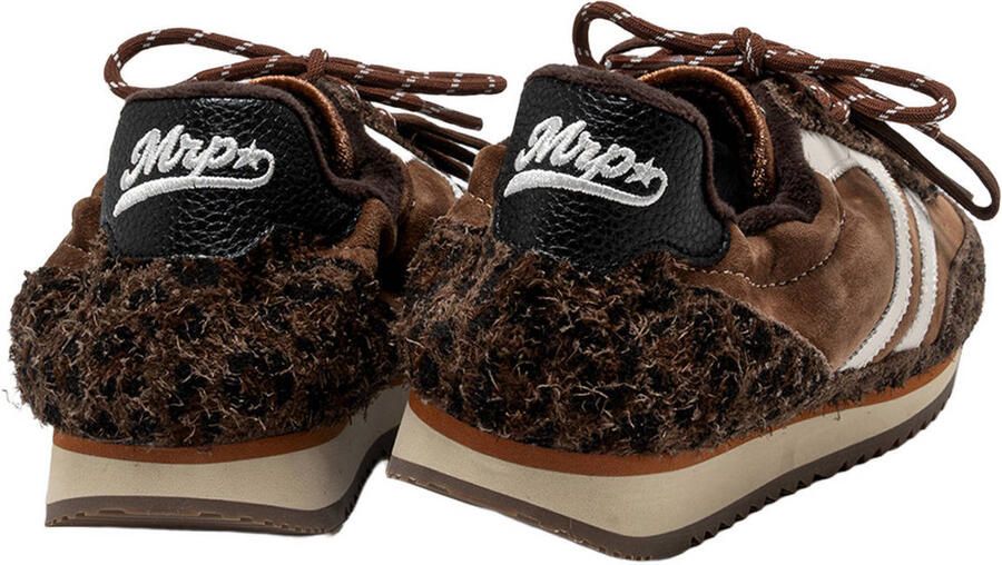 MRP Utah suède sneakers cognac bruin - Foto 3