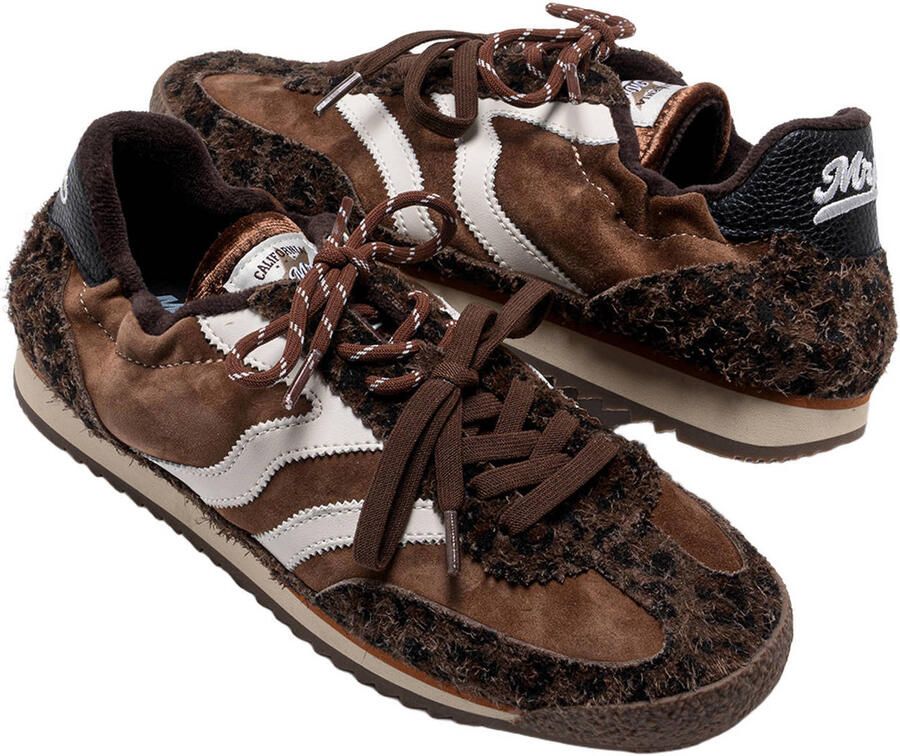 MRP Utah suède sneakers cognac bruin - Foto 2