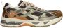 MRP dames sneakers Snatch suède leder en mesh bruin brons en groen - Thumbnail 1