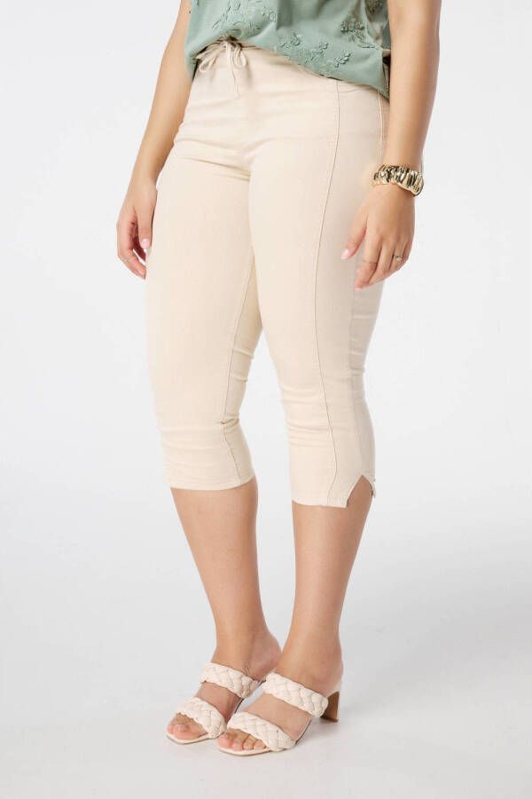 MS Mode aansluitend regular waist broek ecru