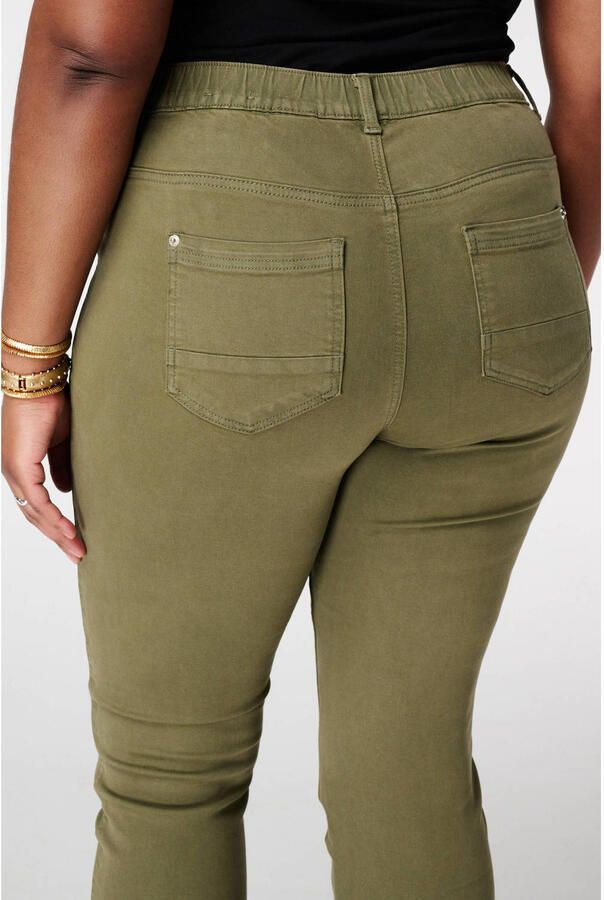 MS Mode slim high waist casual broek kaki - Foto 2