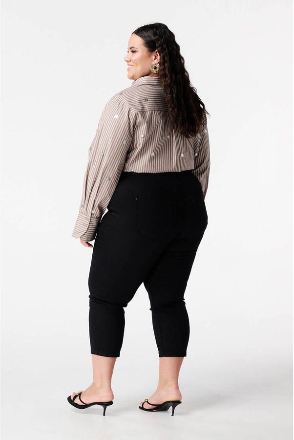 MS Mode slim high waist casual broek zwart - Foto 2