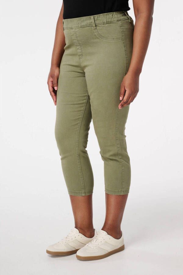 MS Mode skinny regular waist broek kaki