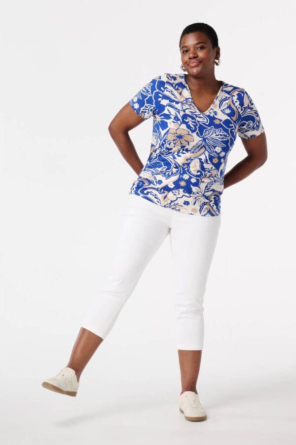 MS Mode skinny regular waist broek wit