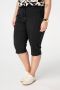 MS Mode straight regular waist broek zwart - Thumbnail 1