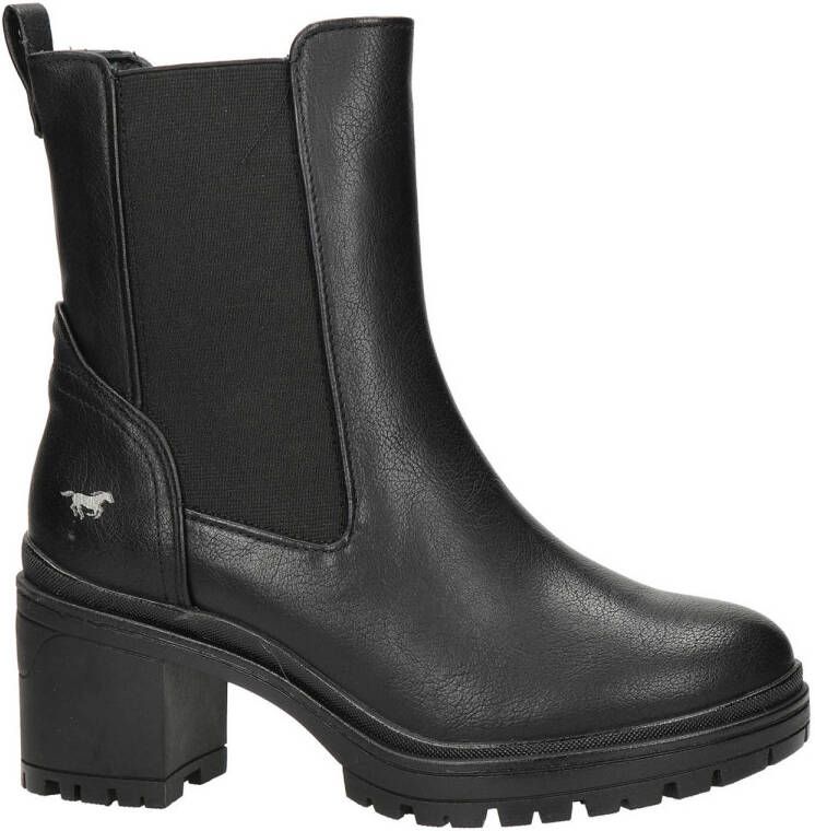 Mustang Shoes Chelsea-boots instappers enkellaars met stretch aan de zijkant smalle vorm