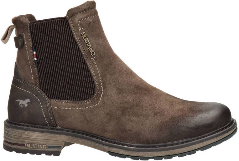Mustang Shoes Chelsea-boots slip-on boots ankle boots block heel side stretch insert
