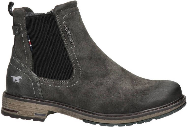 Mustang Shoes Chelsea-boots slip-on boots ankle boots block heel side stretch insert