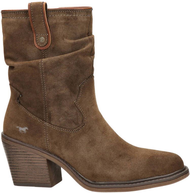 Mustang Shoes Cowboylaarzen met aangerimpelde slouchy-schacht