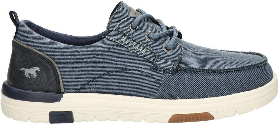 Mustang denim bootschoenen blauw