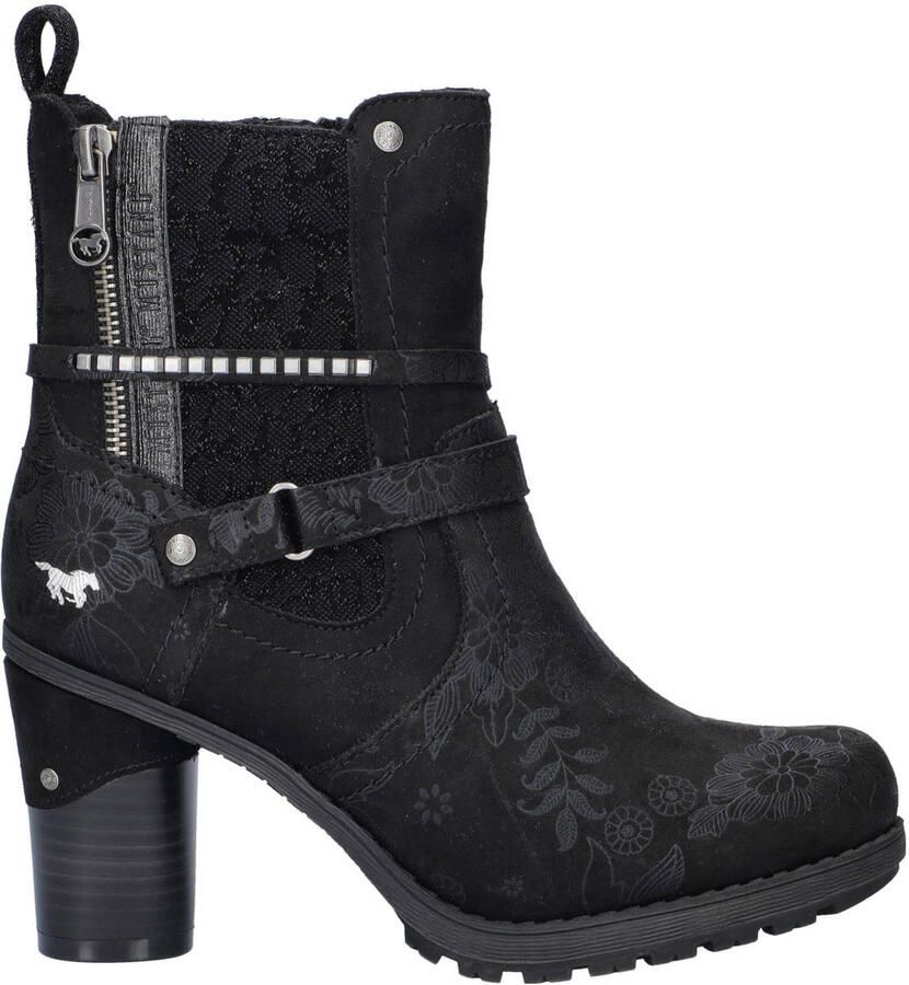 Mustang enkellaarzen zwart