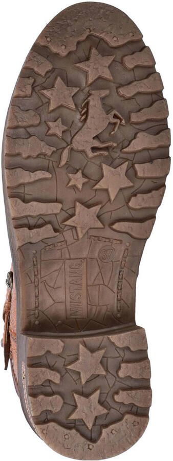 Mustang gevoerde enkelboots cognac - Foto 3