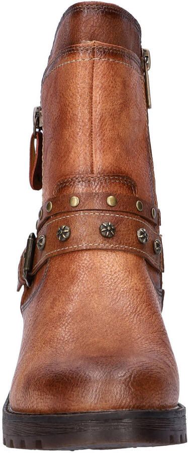 Mustang gevoerde enkelboots cognac - Foto 2