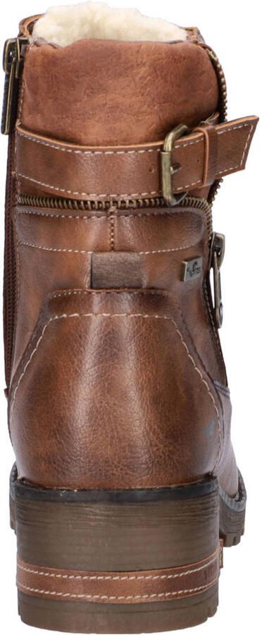Mustang gevoerde veterboots cognac - Foto 3