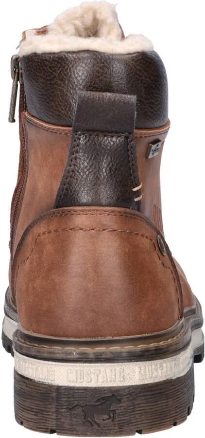 Mustang gevoerde veterboots cognac - Foto 2