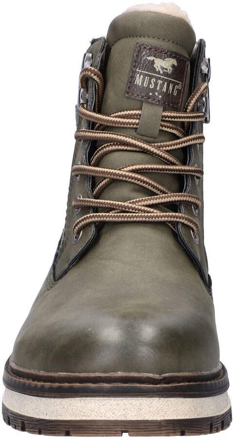 Mustang gevoerde veterboots kaki - Foto 2