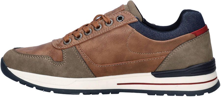 Mustang imitatieleren sneakers cognac - Foto 2