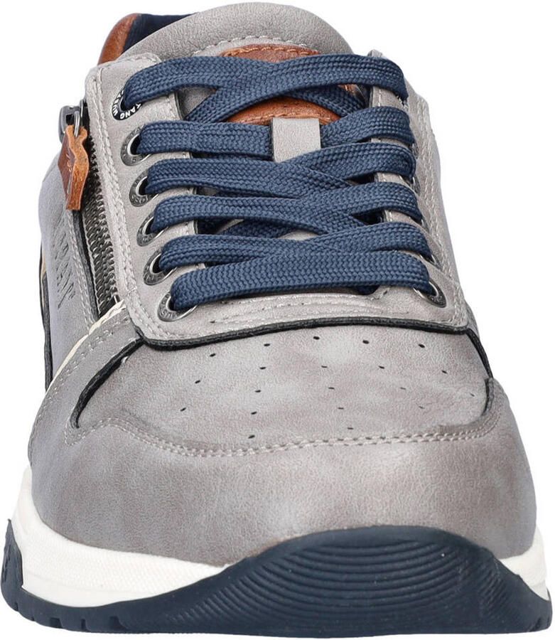 Mustang imitatieleren sneakers grijs - Foto 2