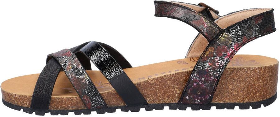 Mustang Magnolia imitatieleren sandalen met sleehak zwart - Foto 3