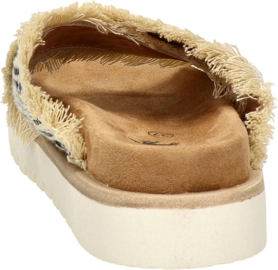 Mustang slippers ecru zwart - Foto 2
