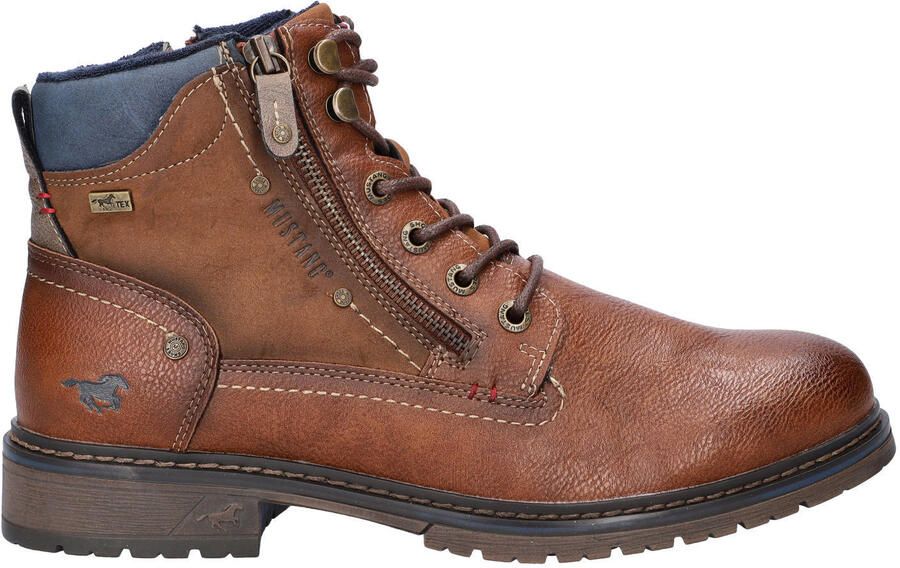 Mustang veterboots cognac