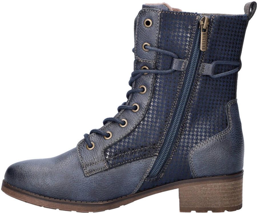 Mustang veterboots donkerblauw - Foto 2