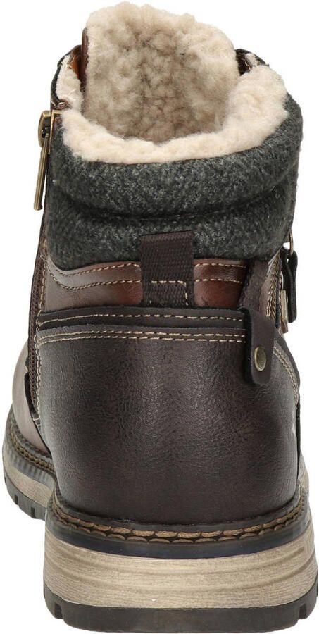 Mustang veterboots met profielzool bruin - Foto 2