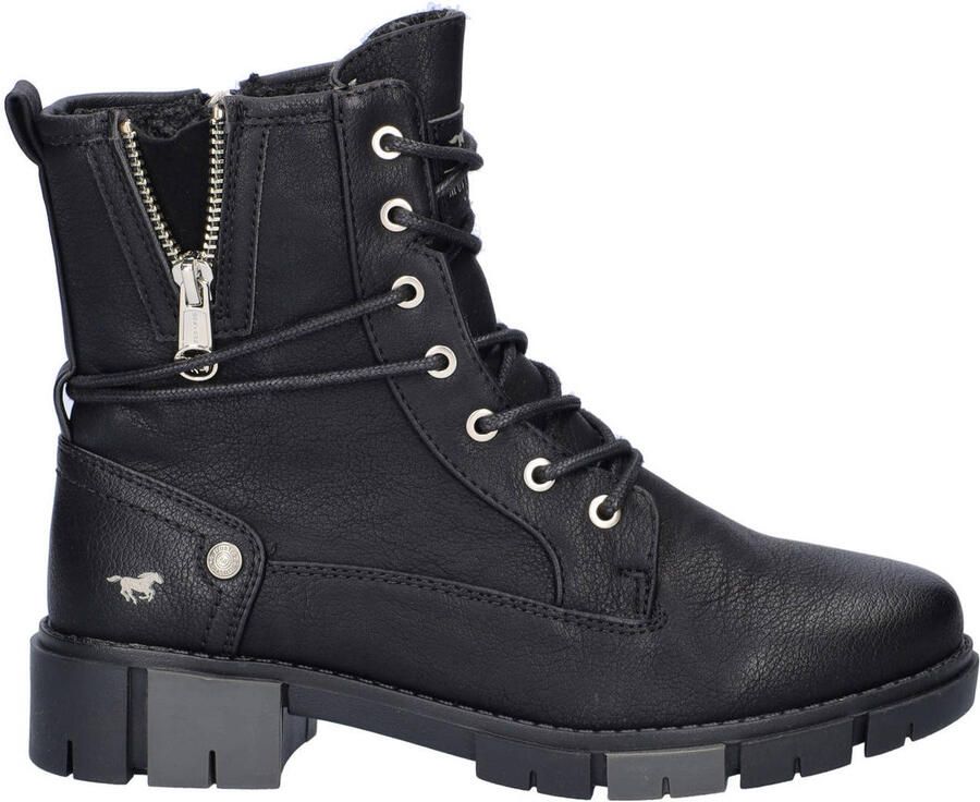 Mustang veterboots zwart