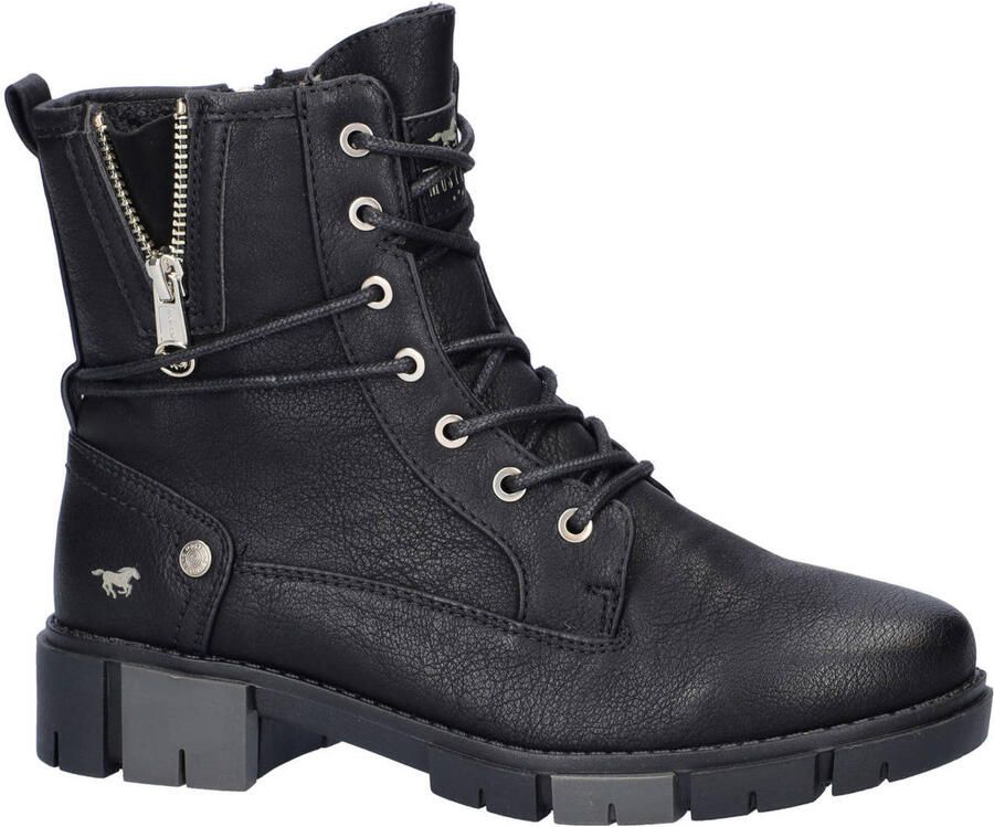Mustang veterboots zwart