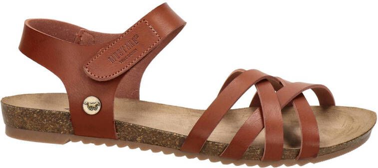 Mustang Bruine Sandaal Comfortabel Stijlvol Flexibel Brown Dames