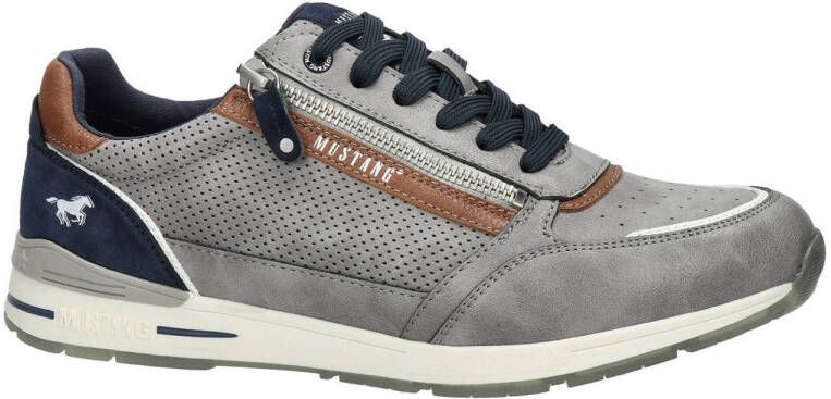 Mustang Shoes Sneakers met buitenrits vrijetijdsschoen lage schoen veterschoen