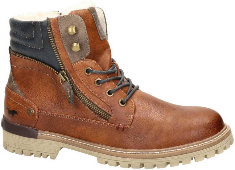 Mustang veterboots cognac