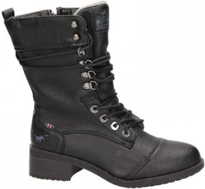 Mustang veterboots zwart