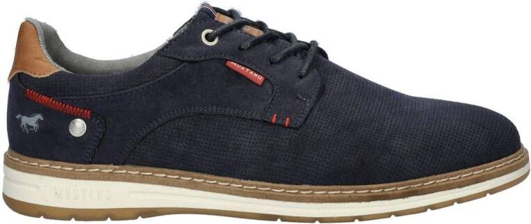 Mustang veterschoenen donkerblauw