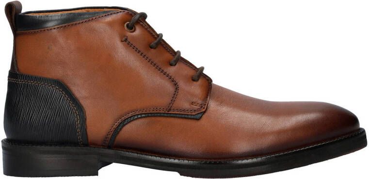 Nelson Anthony leren veterschoenen cognac