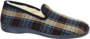 Nelson Home geruite pantoffels blauw multi