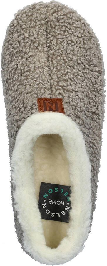 Nelson Home teddy pantoffels grijs - Foto 2