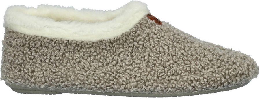 Nelson Home teddy pantoffels grijs