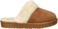 Nelson Home suède pantoffels cognac - Bruin