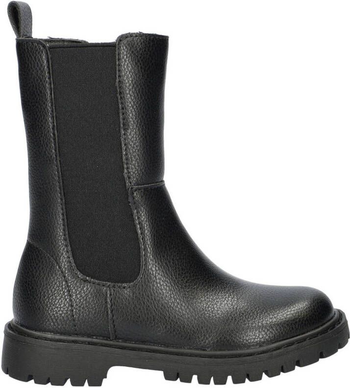Nelson Kids chelsea boots zwart Meisjes Imitatieleer Effen 24