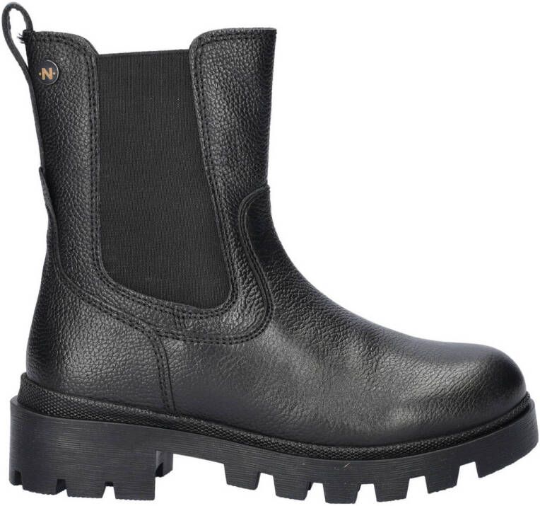 Nelson Kids chunky leren chelsea boots zwart