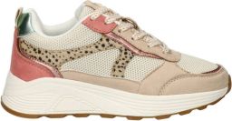 Nelson Kids chunky sneakers beige roze Imitatieleer Meerkleurig