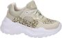 Nelson Kids chunky sneakers met dierenprint beige - Thumbnail 1