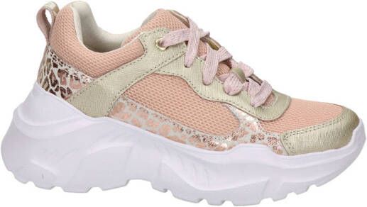 Nelson Kids chunky sneakers roze goud