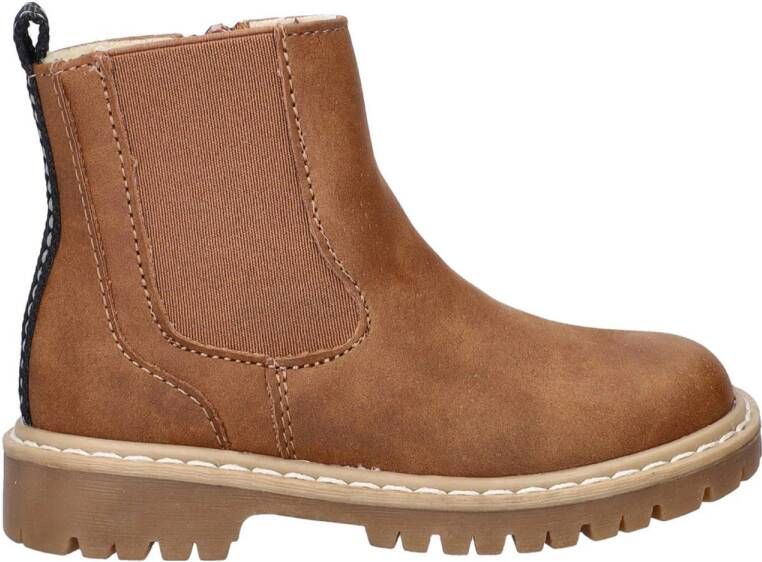 Nelson Kids gevoerde enkelboots cognac