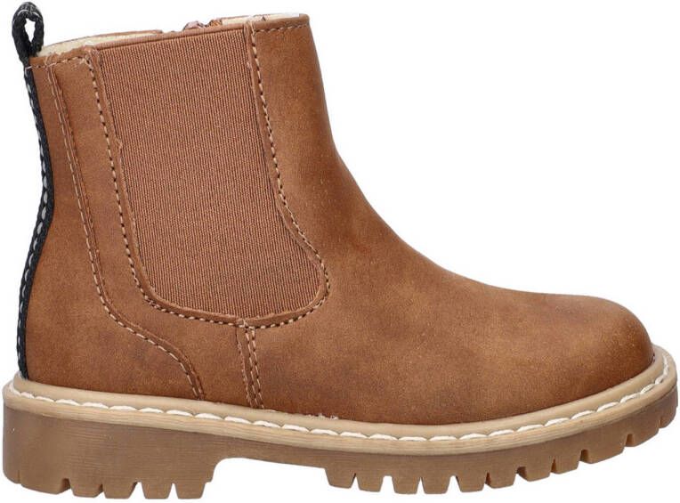 Nelson Kids gevoerde enkelboots cognac