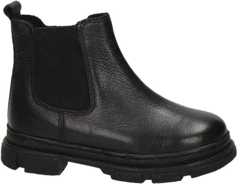 Nelson Kids leren chelsea boots zwart