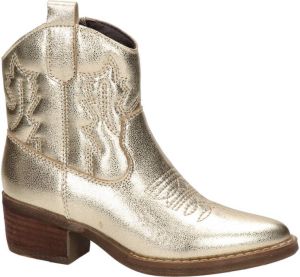 Nelson Kids leren cowboylaarzen goud