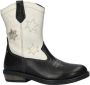 Nelson Kids leren cowboylaarzen zwart wit Meisjes Leer Meerkleurig 27 - Thumbnail 1
