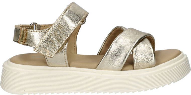 Nelson Kids leren sandalen goud